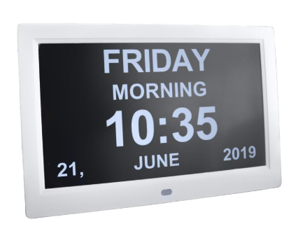 KCare 12" Digital LED Calendar Day Clock