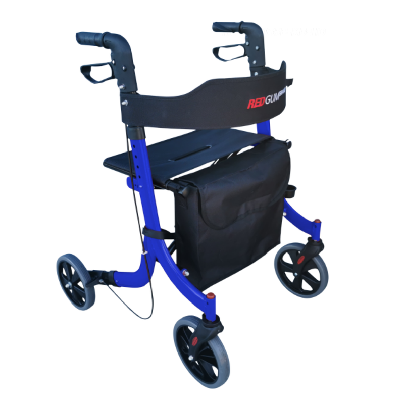 Redgum Aluminium Side Folding Walker